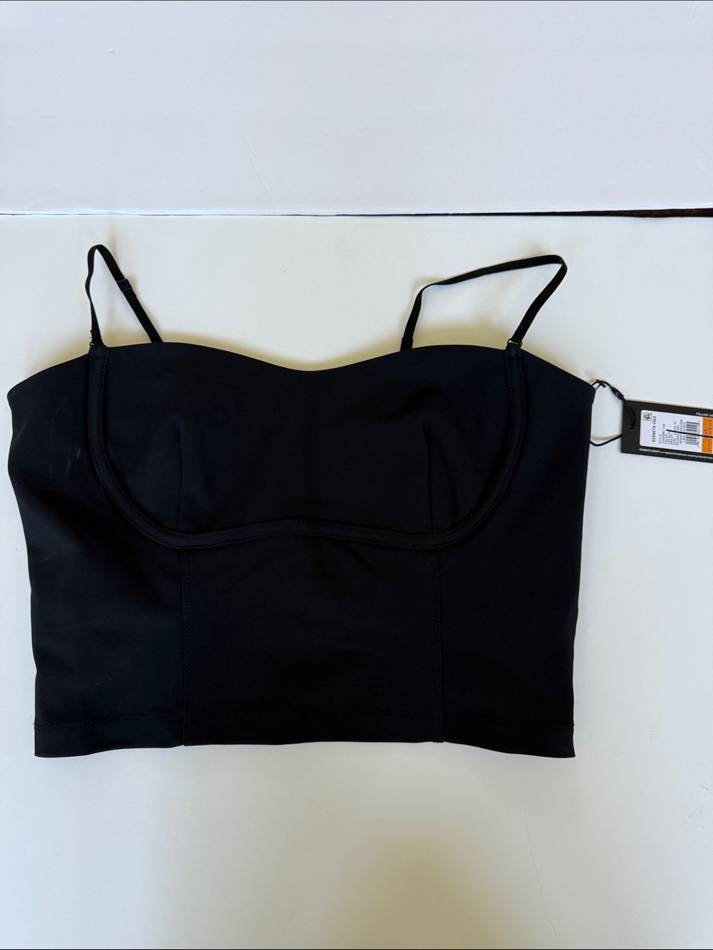 NEW Kenneth Cole Cropped Bustier Tank Top Size Small